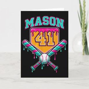 Tarjeta Mason 41 Meme Helado Goteo Bysebyll Cumpleaños Cos