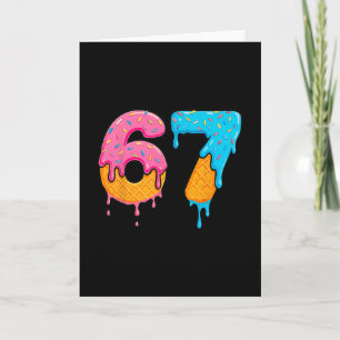 Tarjeta Mason 67 Helado Goteo Meme Seis Siete 