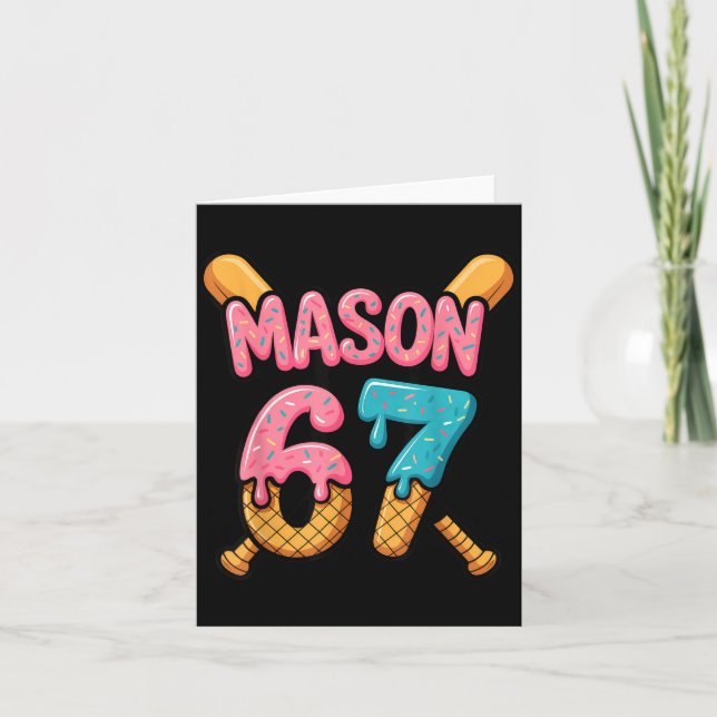 Tarjeta Mason 67 Ice Cream Drip Baseball  (Anverso)
