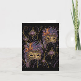 TARJETA MASQUERADE VENECIA  ARTE     
