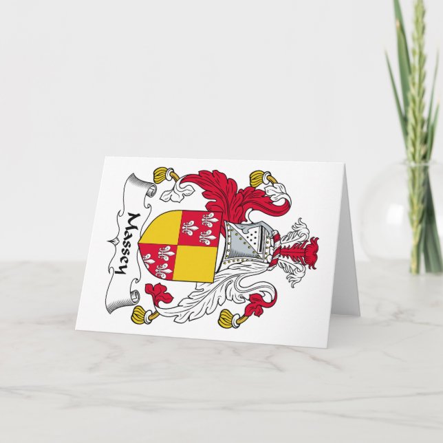 Tarjeta Massey Family Crest (Anverso)