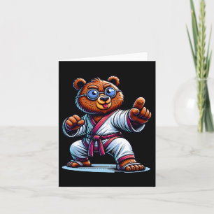 Tarjeta Master Bear Karate Bear Artes Marciales Ursus Sens