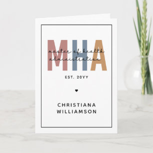 Tarjeta Máster en Administración de Salud de MHA Personali