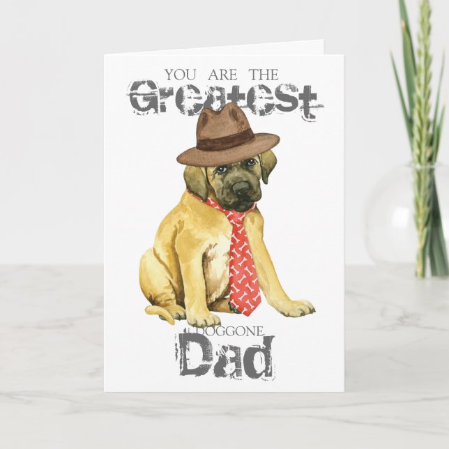 Tarjeta Mastiff Dad (Anverso)