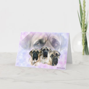 Tarjeta Mastiff Ojos de Amor