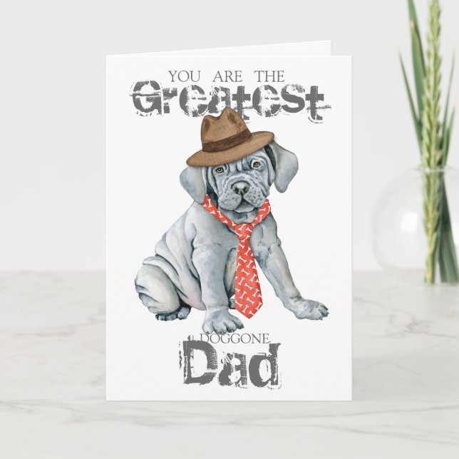 Tarjeta Mastino Dad Card (Anverso)