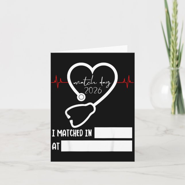 Tarjeta Match Day 2026 Future Doctor Physician Residency F (Anverso)