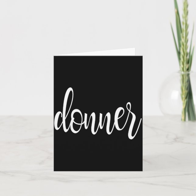 Tarjeta Matching Donner Christmas Text Only Brown Green Re (Anverso)