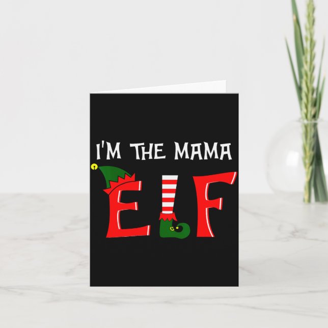 Tarjeta Matching Family Group I'm The Mama Elf Christmas 2 (Anverso)