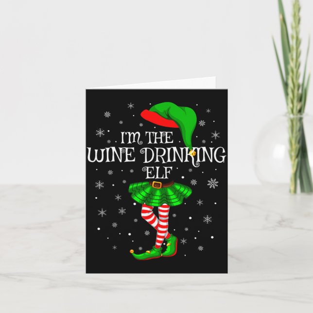 Tarjeta Matching Family Group I'm The Wine Drinking Elf Ch (Anverso)