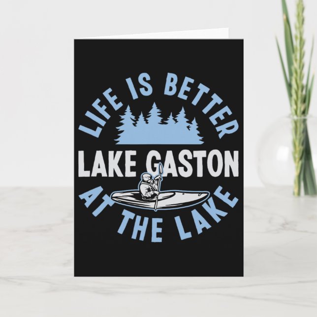 Tarjeta Matching Lake Gaston Vacation Life Is Better At Th (Anverso)