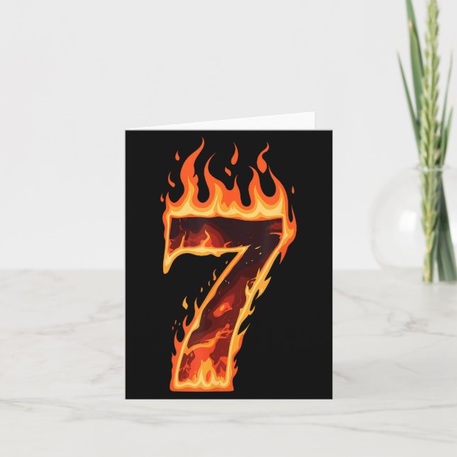 Tarjeta Matching Six Seven Flaming Ice Funny Meme 67 Coupl (Anverso)