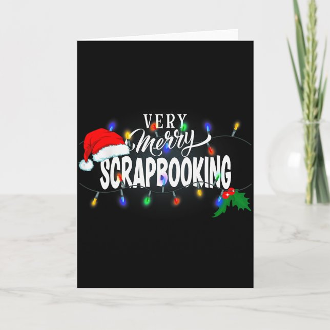 Tarjeta Matching Very Merry Scrapbooking Christmas  (Anverso)