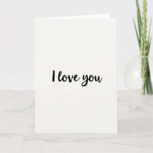 Tarjeta Mate con guión 'Te Amo'