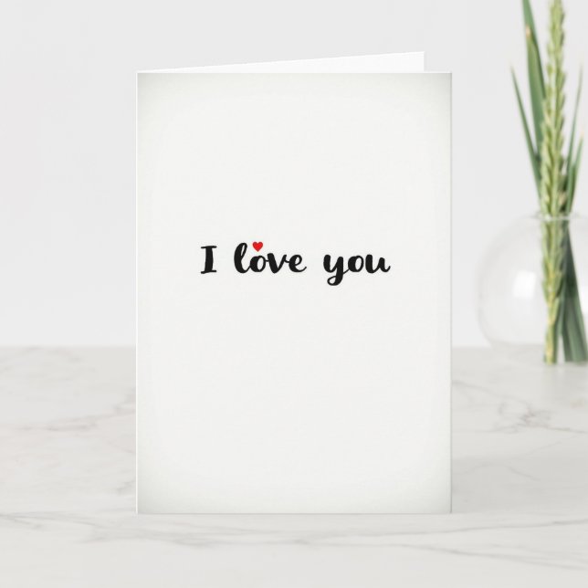Tarjeta Mate de Corazón Te Amo (Anverso)