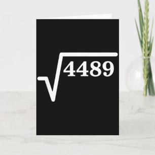 Tarjeta Matemáticas 4489, Chiste matemático de cuadrado pe