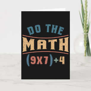 Tarjeta Matemáticas Divertidas 67 Ecuación Meme Haz las Ma