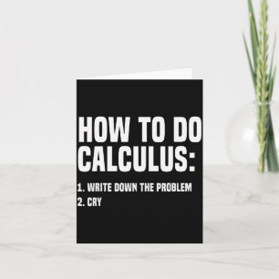 Tarjeta Matemáticas Divertidas Cómo Hacer Cálculo Álgebra