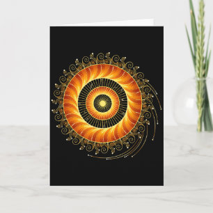Tarjeta Matemáticas Espiral Geometría Sagrada Fibonacci Ma