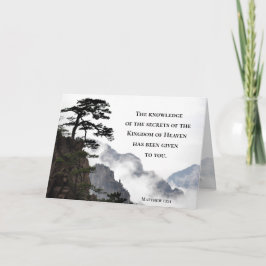 Tarjeta Mateo 13:11 Secretos del Reino del Cielo