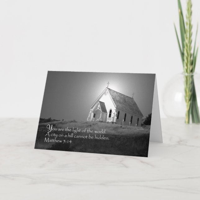 Tarjeta Mateo 5:14 (Anverso)