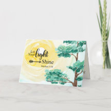 Mateo 5:16 Deja que tu luz brille Biblia Cristiana