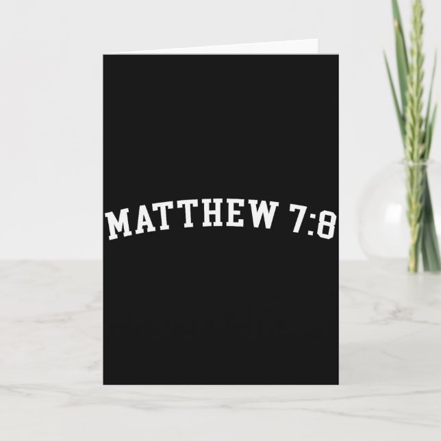 Tarjeta Mateo 7_8  (Anverso)