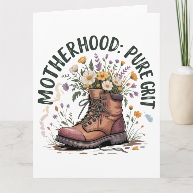 Tarjeta Maternidad: Pura Garra (Anverso)