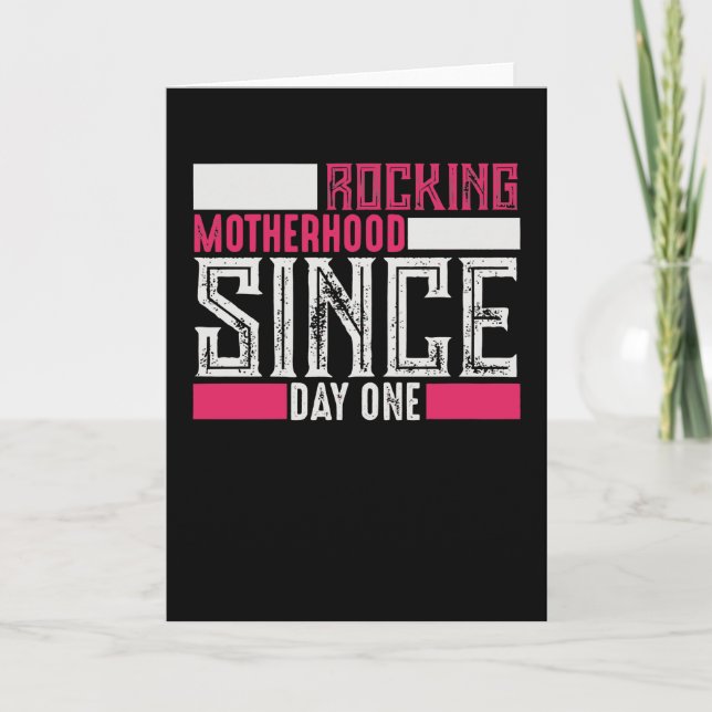Tarjeta Maternidad Rockin desde el primer día (Anverso)