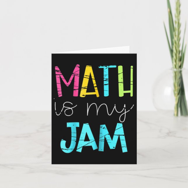 Tarjeta Math Math Math es mi mermelada (Anverso)