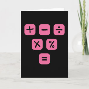 Tarjeta Math Symbols matemáticos Rótulos matemáticos matem