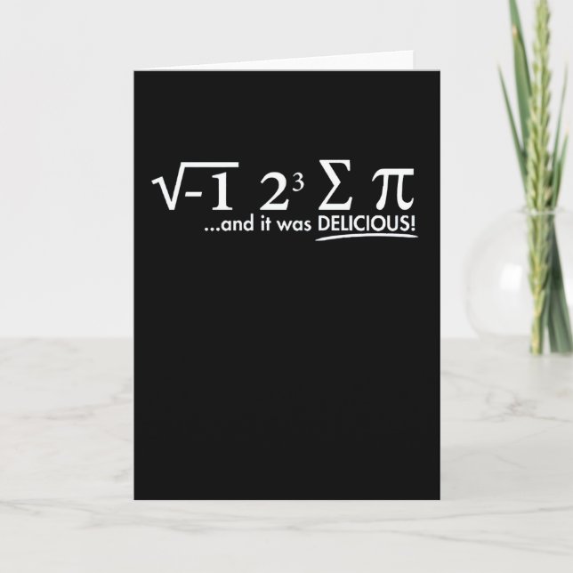 Tarjeta Mathematics Funny Math Lover 3.14 Pi Day Symbol (Anverso)