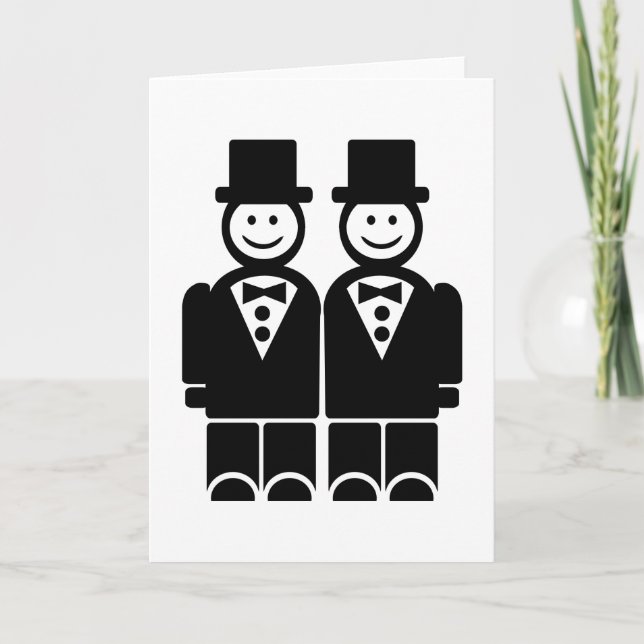 Tarjeta Matrimonio gay (Anverso)