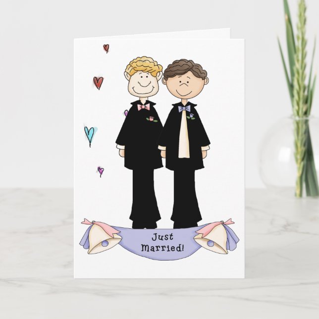 Tarjeta matrimonio gay (Anverso)