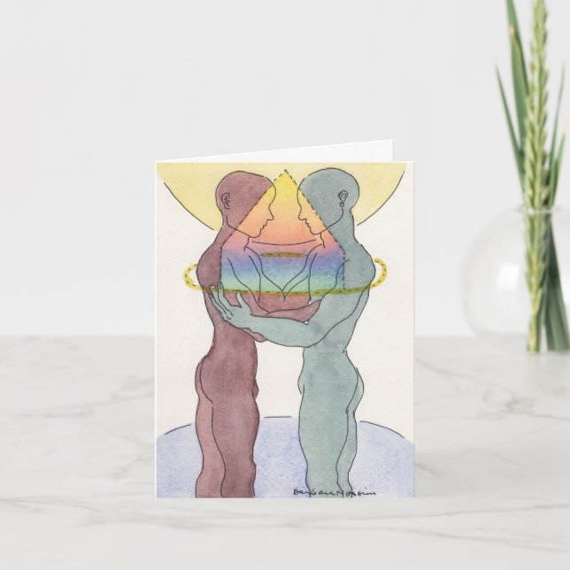 Tarjeta Matrimonio homosexual o unión Notecard (Anverso)