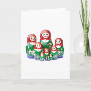 Tarjeta Matryoshka - матрёшка (muñecas rusas)