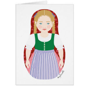 Tarjeta Matryoshka austríaca