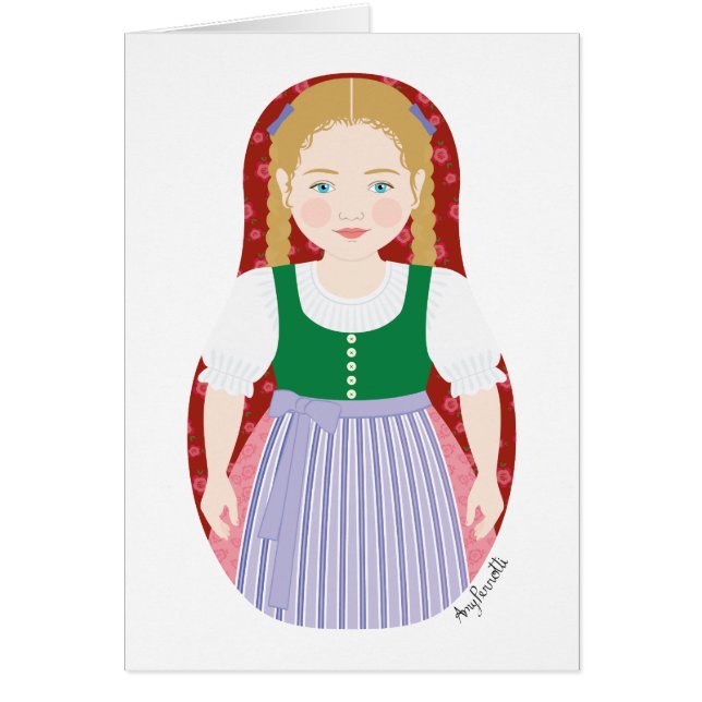 Tarjeta Matryoshka austríaca (Frente)