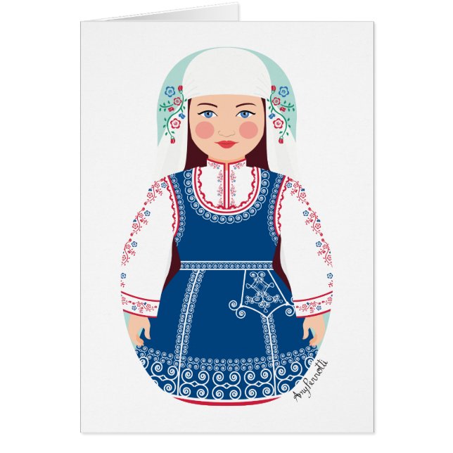 Tarjeta Matryoshka de Bulgaria (Frente)