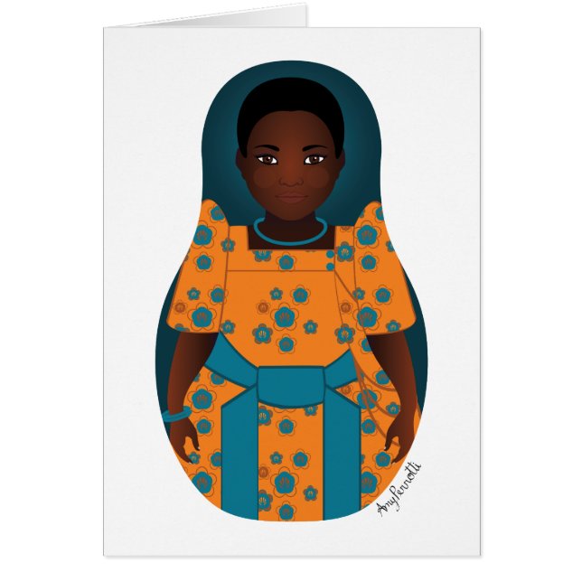 Tarjeta Matryoshka de Uganda (Frente)
