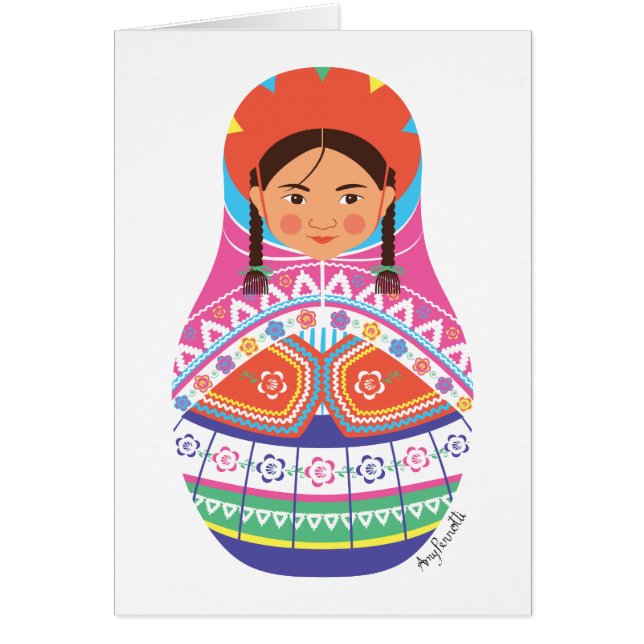 Tarjeta Matryoshka del Perú (Frente)