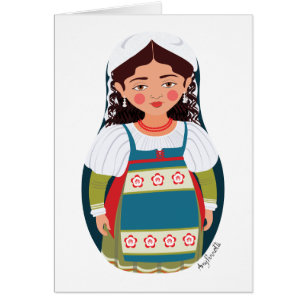 Tarjeta Matryoshka italiana