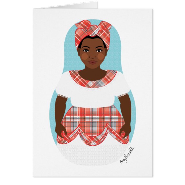 Tarjeta Matryoshka jamaiquina (Frente)