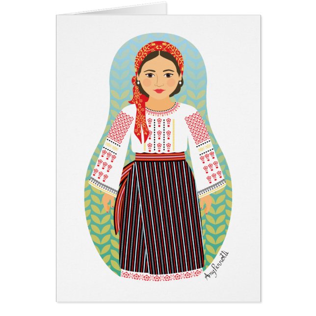 Tarjeta Matryoshka moldova (Frente)