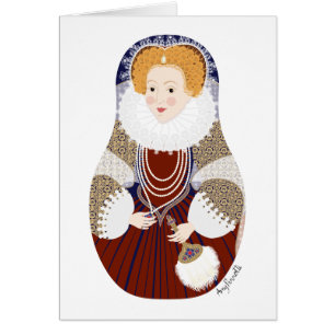 Tarjeta Matryoshka Reina Isabel I de Inglaterra