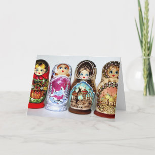 Tarjeta Matryoshkas