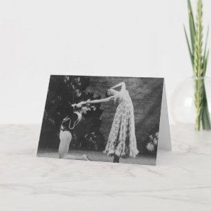Tarjeta Maude Lloyd y Hugh Laing