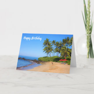 Tarjeta Maui Beach Umbrellas