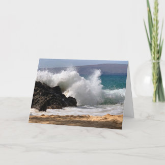 Tarjeta Maui Blank De Surf Chocante