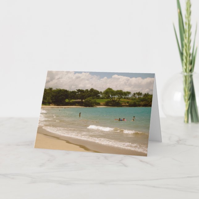 Tarjeta Mauna Kea, playas de Hawai (Anverso)